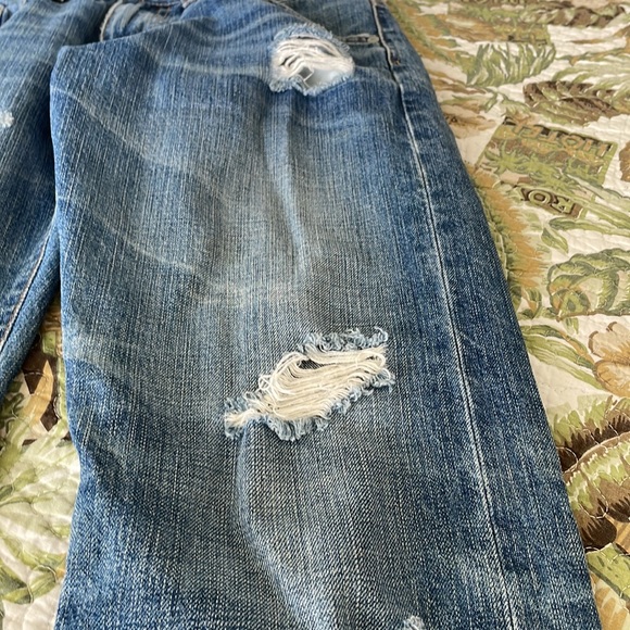 AG 17 YR-DAMAGED EX-BOYFRIEND CROPPED RIPPED JEANS - Picture 10 of 10